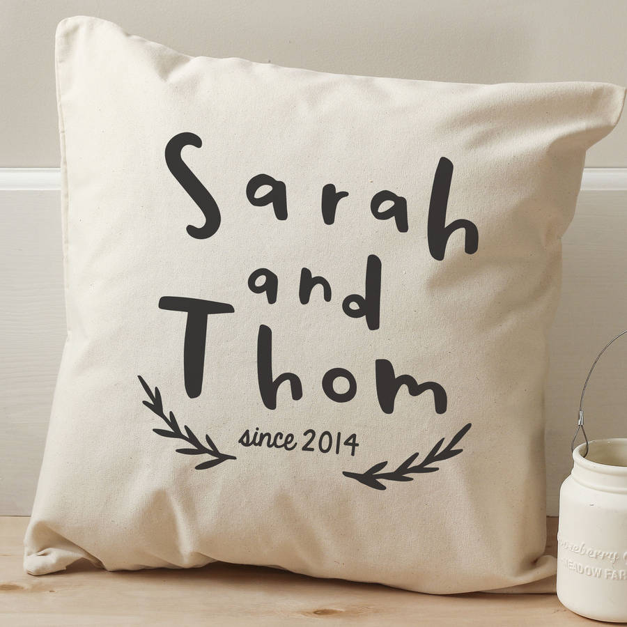 Personalised cushion covers for valentines day
