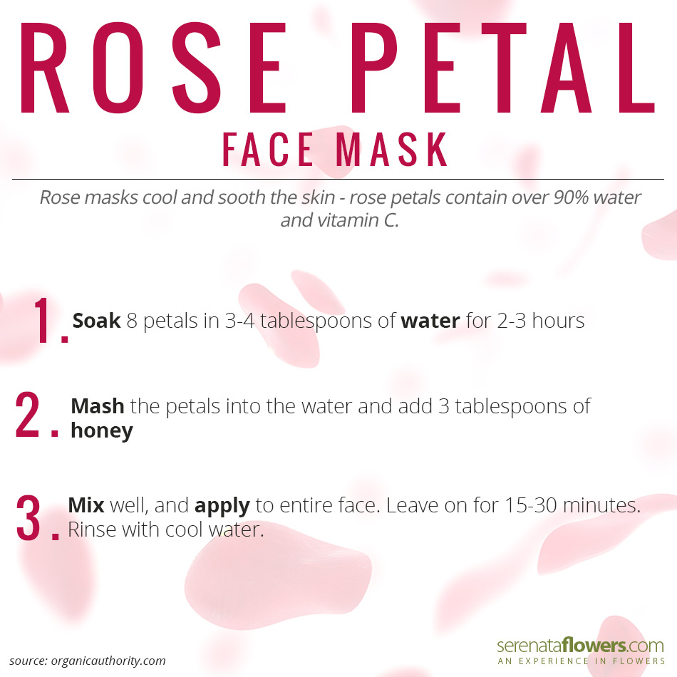 rose petal face mask